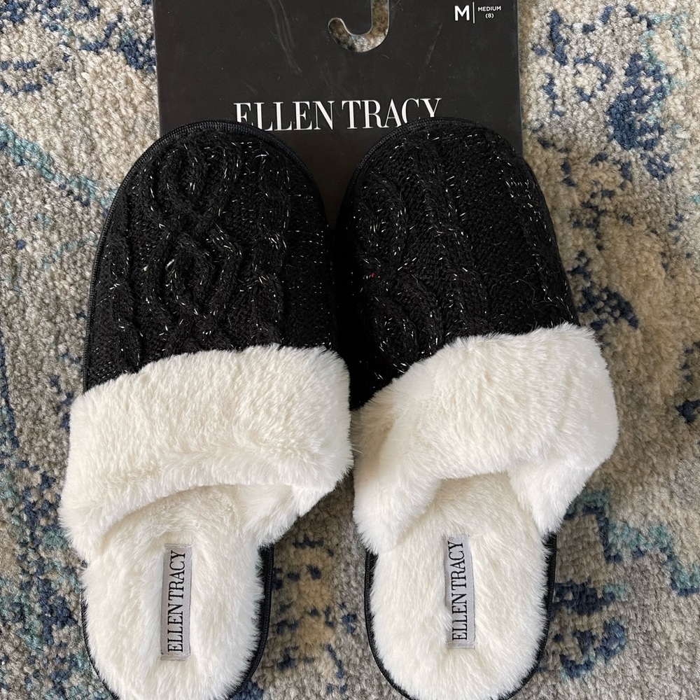 NWT Ellen Tracy Slippers women’s medium (8)
